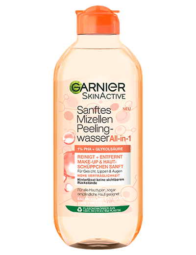 SkinActive Sanftes Mizellen Reinigungswasser mit Peeling-Effekt Produktbild
